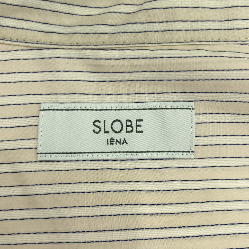 【美品】  SLOBE IENA / スローブイエナ | 2024AW | ニュアンスシャツ | F | ベージュ/ブルー | レディース