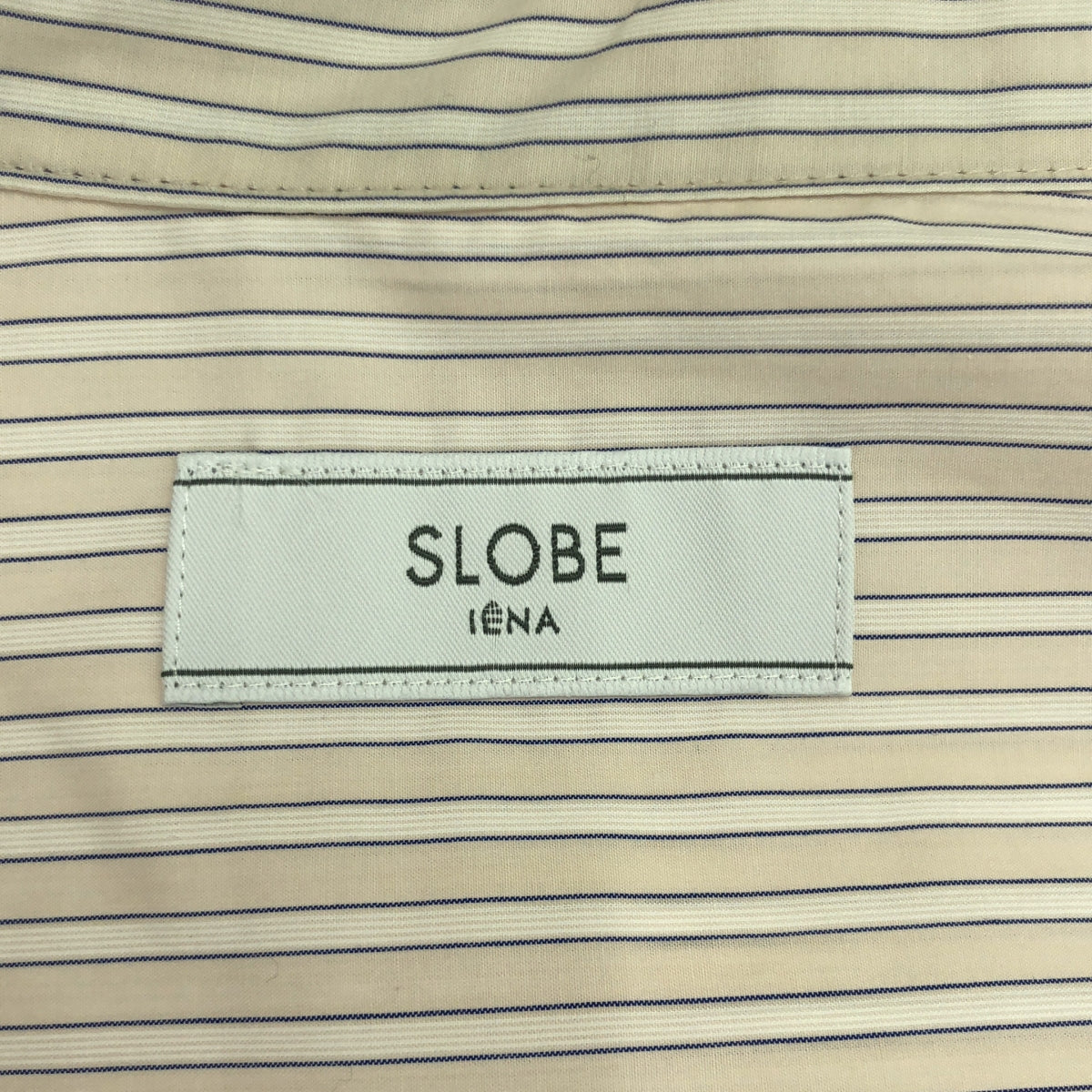 【미품】 SLOBE IENA / 슬로브 예나 | 2024AW | 뉘앙스 셔츠 | F | 베이지 / 블루 | 여성