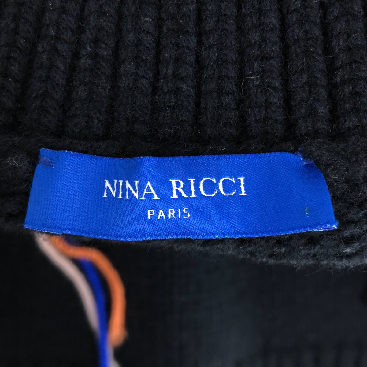 NINA RICCI / ニナリッチ | ロゴ ウール タートルネック ニット | S | レディース