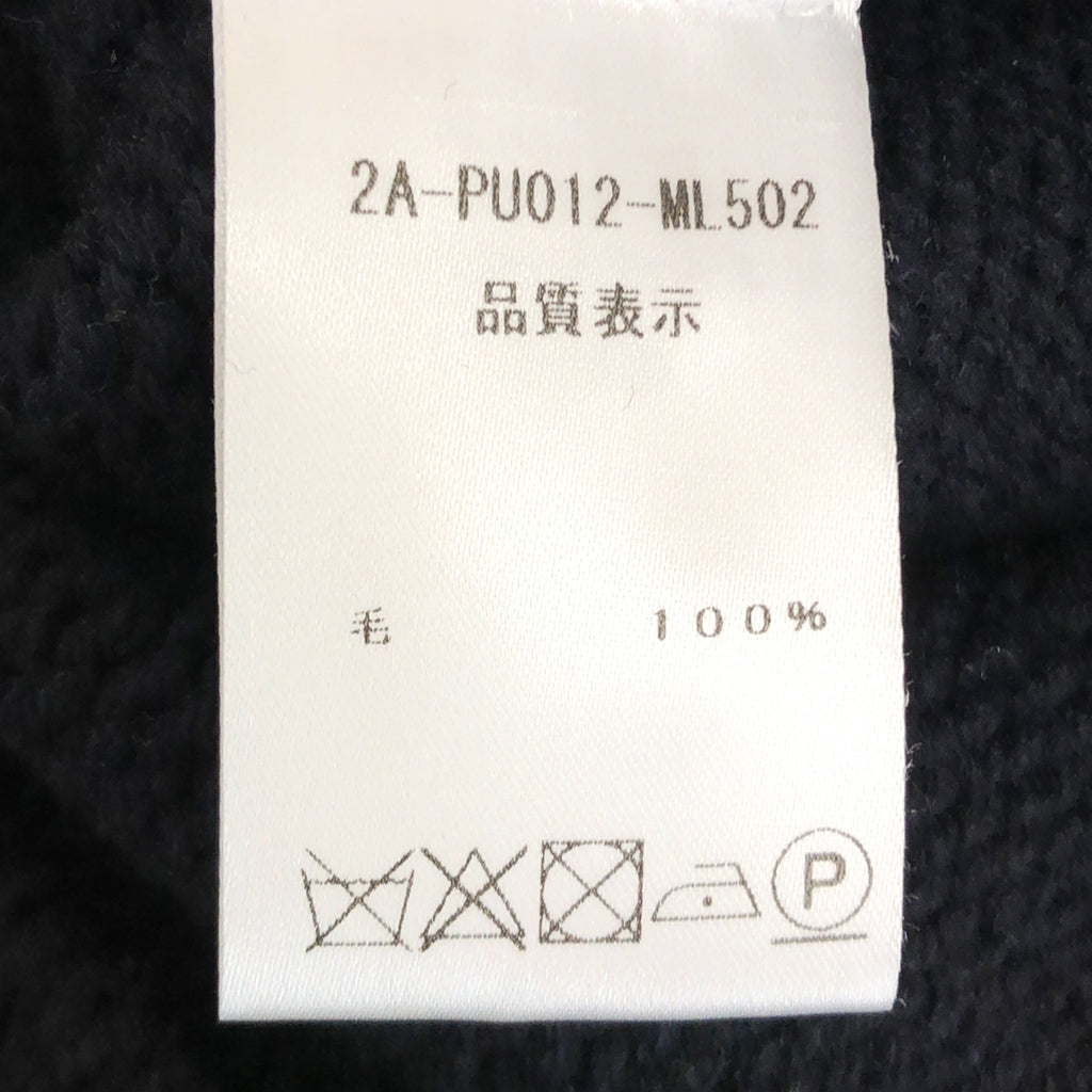 NINA RICCI / ニナリッチ | ロゴ ウール タートルネック ニット | S | レディース