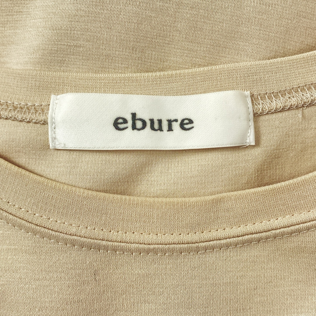 ebure / 에불 | 코튼 크루넥 티셔츠 컷소우 | 38 | 여성