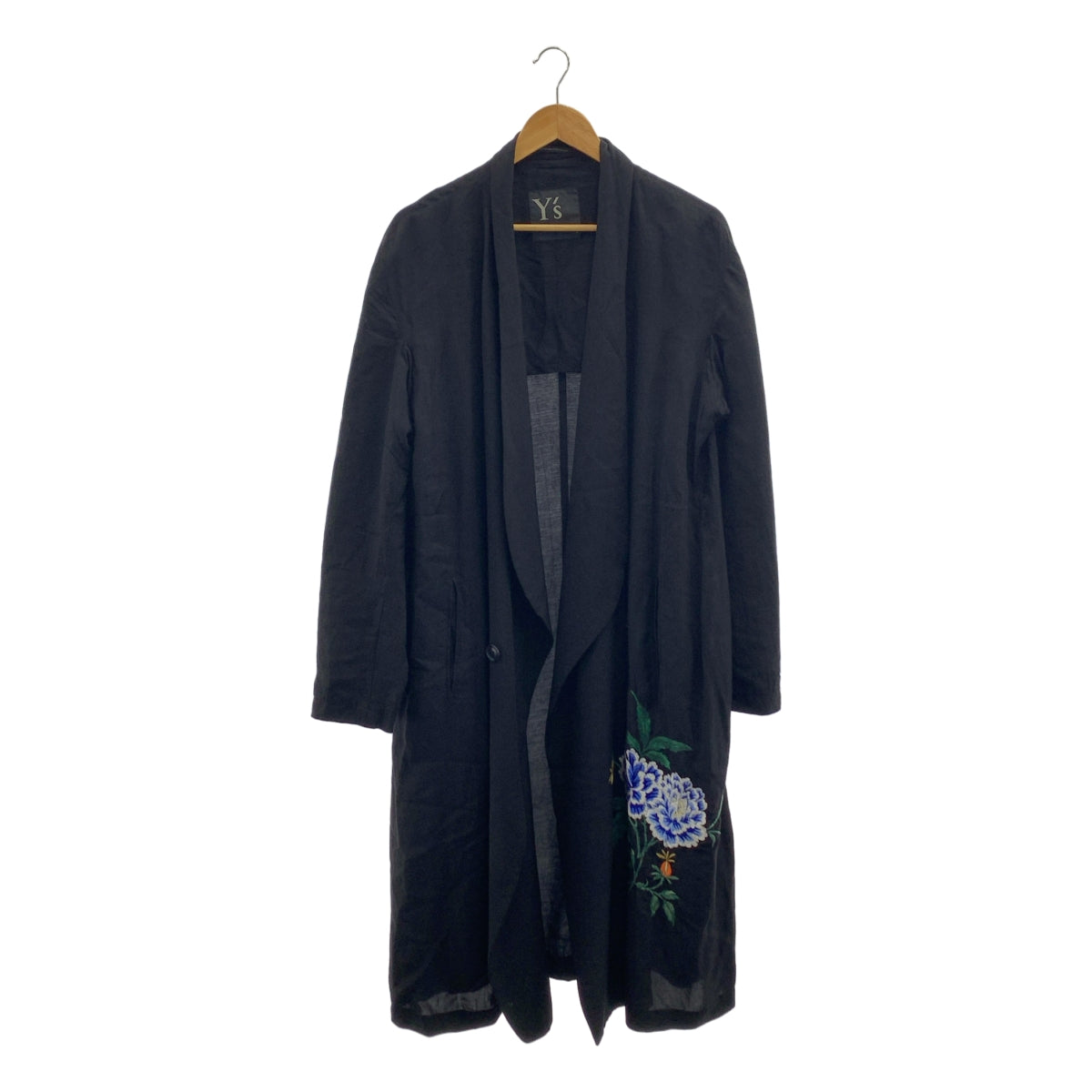 Y's / Y's Yohji Yamamoto | 2018 春夏系列 | 刺繡單排扣大衣 | 1 碼 | 女款