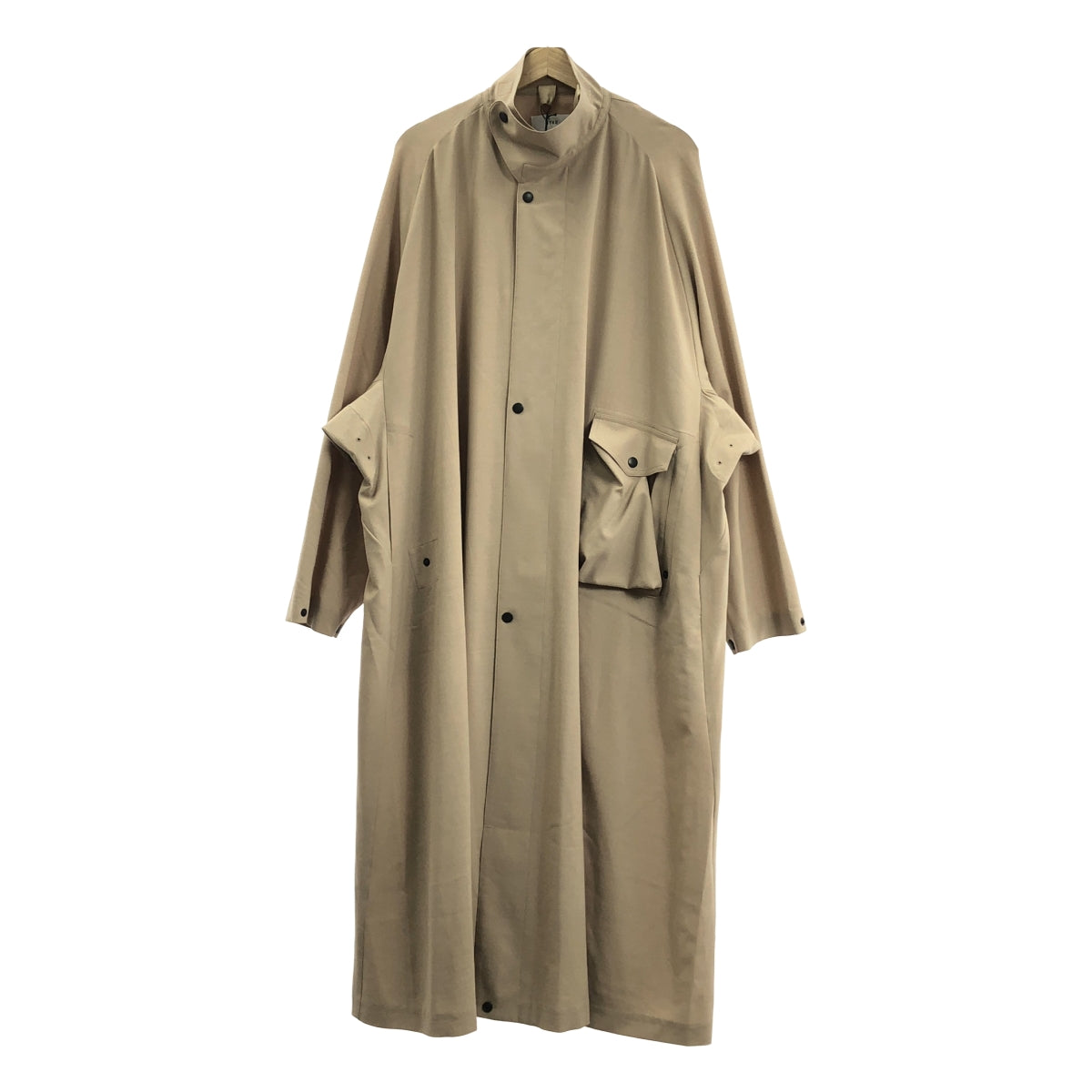 【美品】  HYKE / ハイク | 伊勢丹別注 WOOL MILITARY COAT / ウール ミリタリー オーバー コート / ユニセックス | 05 | OATMEAL | レディース