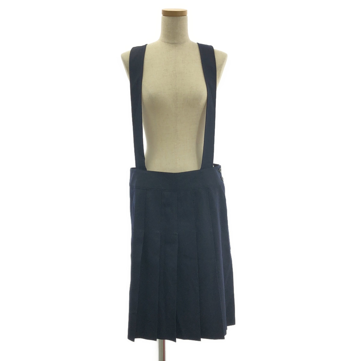 JUNYA WATANABE MAN PINK / ジュンヤワタナベマンピンク | 2013AW | プリーツ 吊りスカート サロペット | S | ネイビー | レディース