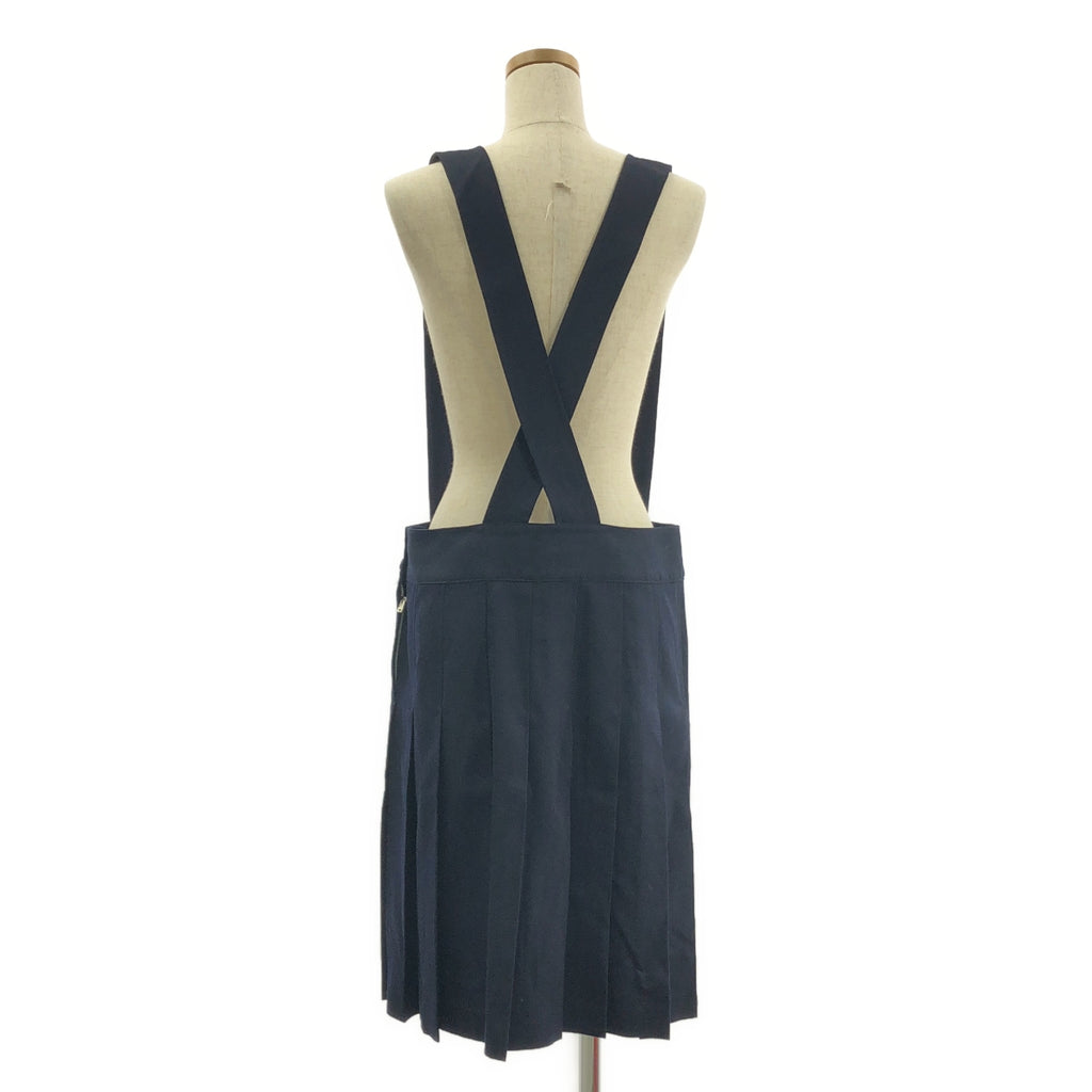 JUNYA WATANABE MAN PINK / ジュンヤワタナベマンピンク | 2013AW | プリーツ 吊りスカート サロペット | S | ネイビー | レディース