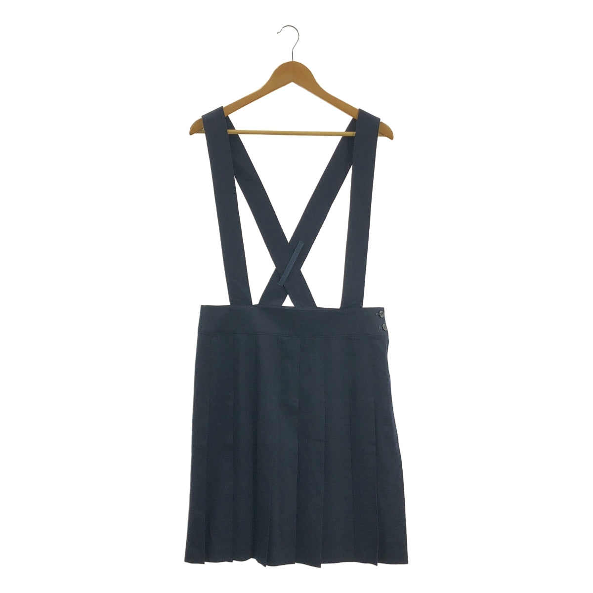 JUNYA WATANABE MAN PINK / ジュンヤワタナベマンピンク | 2013AW | プリーツ 吊りスカート サロペット | S | ネイビー | レディース