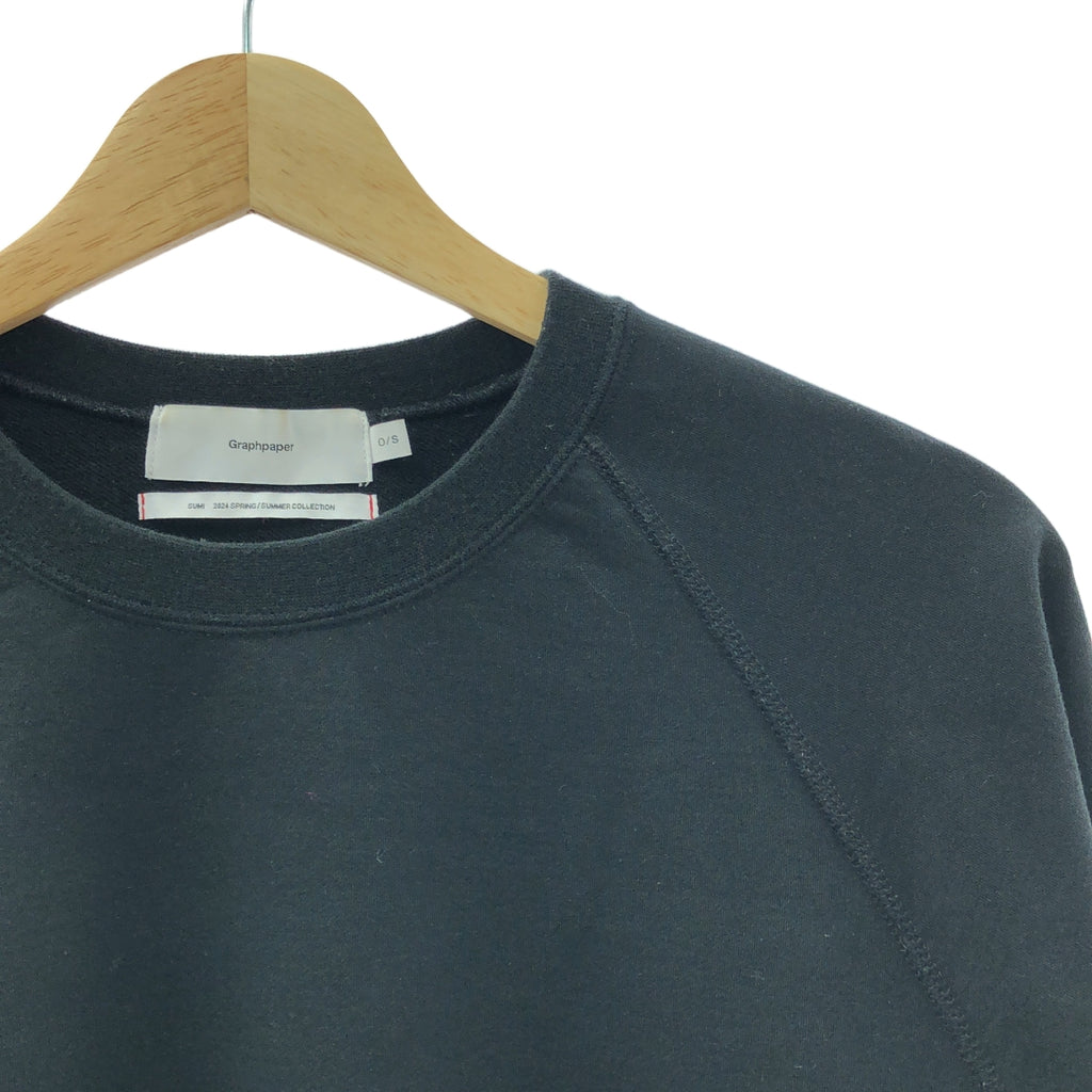 Graphpaper / グラフペーパー | 2024SS | Ultra Compact Terry Crew Neck Sweater ウルトラコンパクトテリー クルーネック スウェット | F | ブラック | メンズ