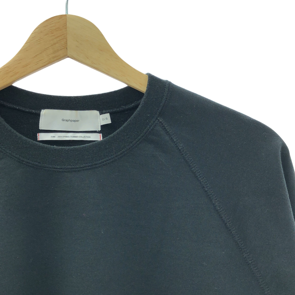 Graphpaper | 2024SS | 超小巧毛圈圓領毛衣 | F | 黑色 | 男款