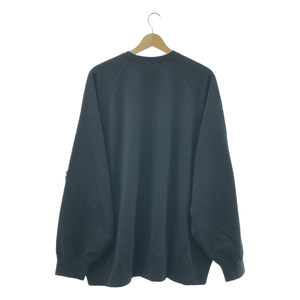 Graphpaper / グラフペーパー | 2024SS | Ultra Compact Terry Crew Neck Sweater ウルトラコンパクトテリー クルーネック スウェット | F | ブラック | メンズ