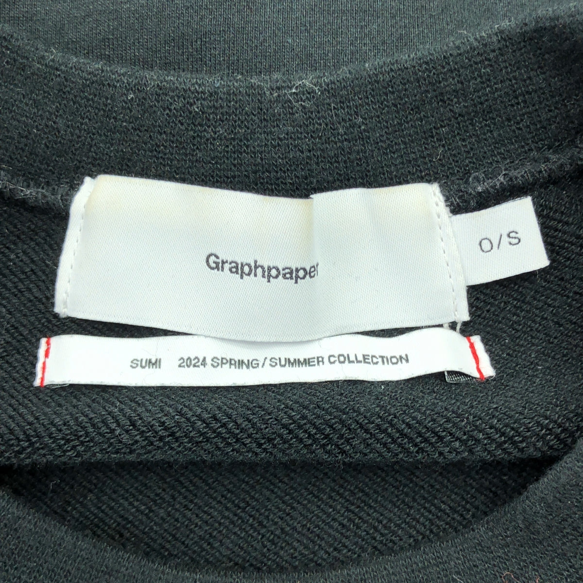 Graphpaper | 2024SS | 超小巧毛圈圓領毛衣 | F | 黑色 | 男款