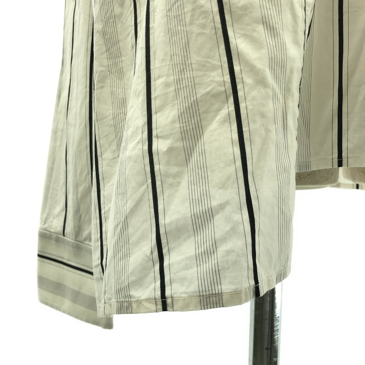 Maison Margiela / メゾンマルジェラ | 2020SS | ストライプ オーバーサイズ オープンショルダー シャツ | 36 | レディース