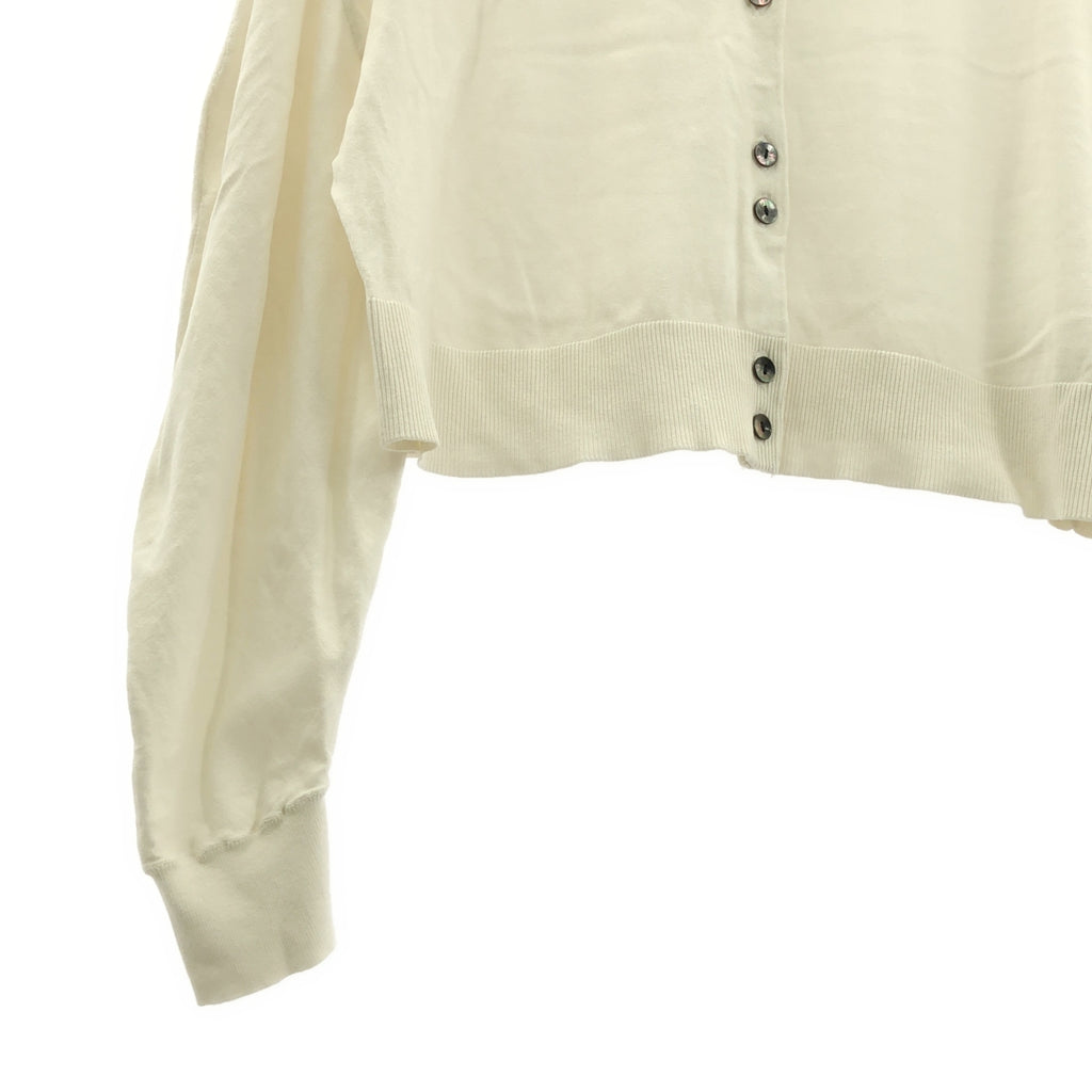 ENFOLD / 엠 폴드 | 2025AW | ROUND CARDIGAN 실크 코튼 라운드 카디건 | 38 | 여성