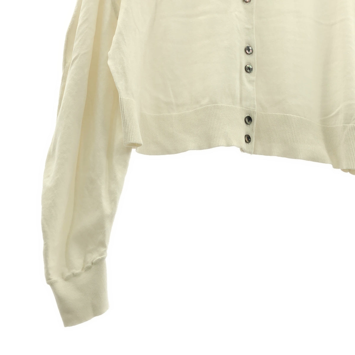 ENFOLD / 엠 폴드 | 2025AW | ROUND CARDIGAN 실크 코튼 라운드 카디건 | 38 | 여성