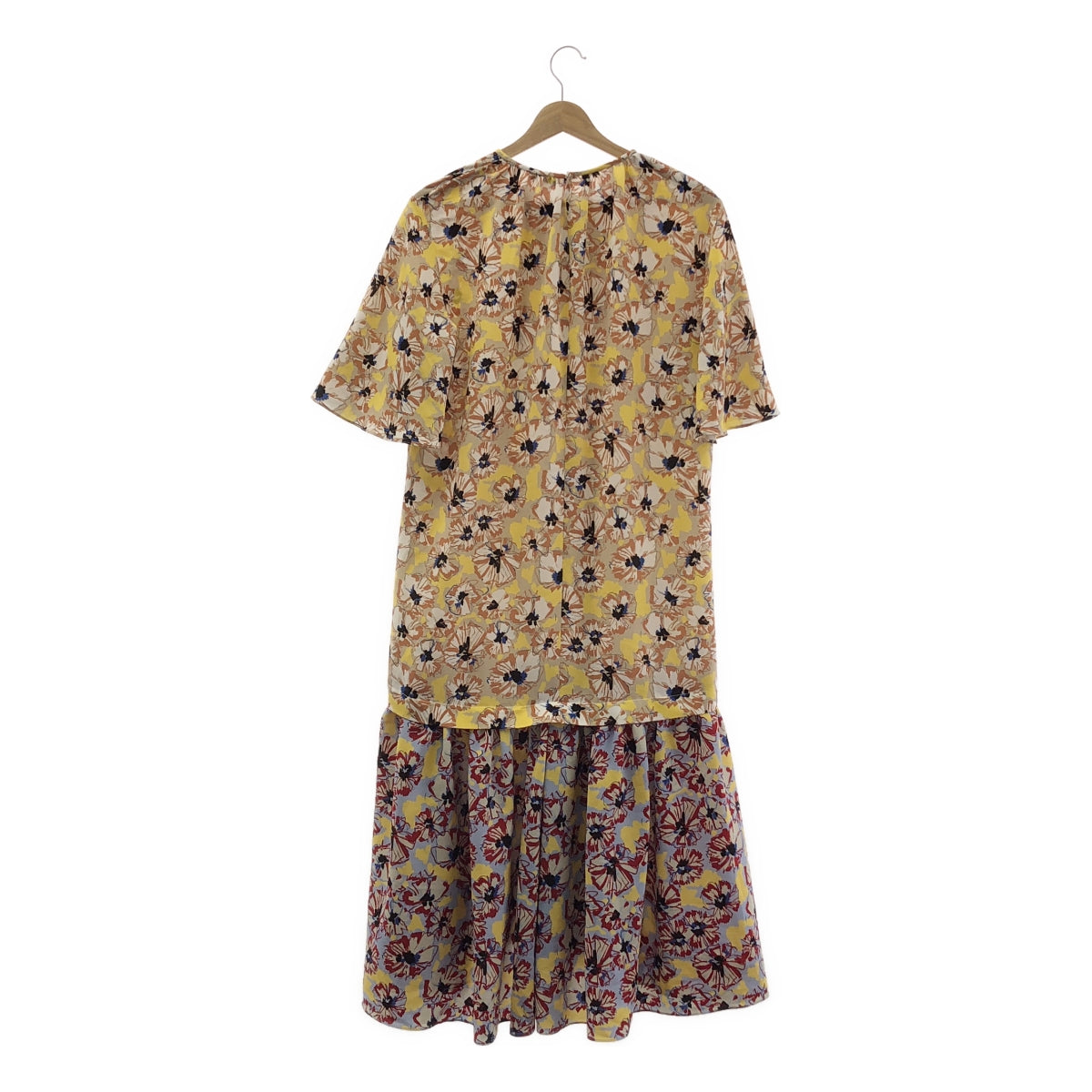 JIL SANDER NAVY / 질 썬더 네이비 | 플라워 프린트 도킹 원피스 | 36 | 멀티 컬러 | 여성