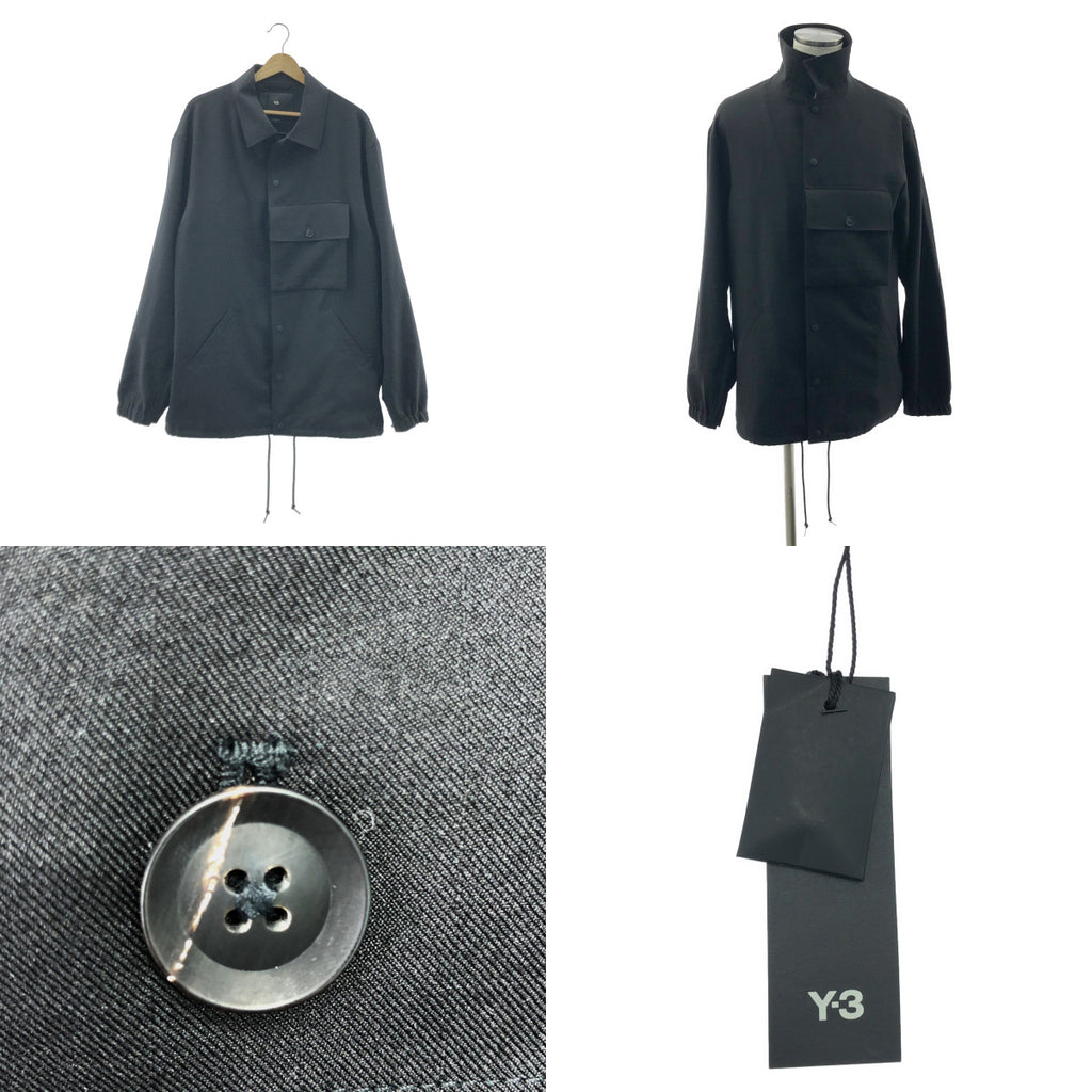 【미품】 Y-3 / 와이스리 | SP UNI COACH JK / 로고 포켓 스포츠 코치 재킷 / 메쉬 총 안감 | S | 블랙 | 남성