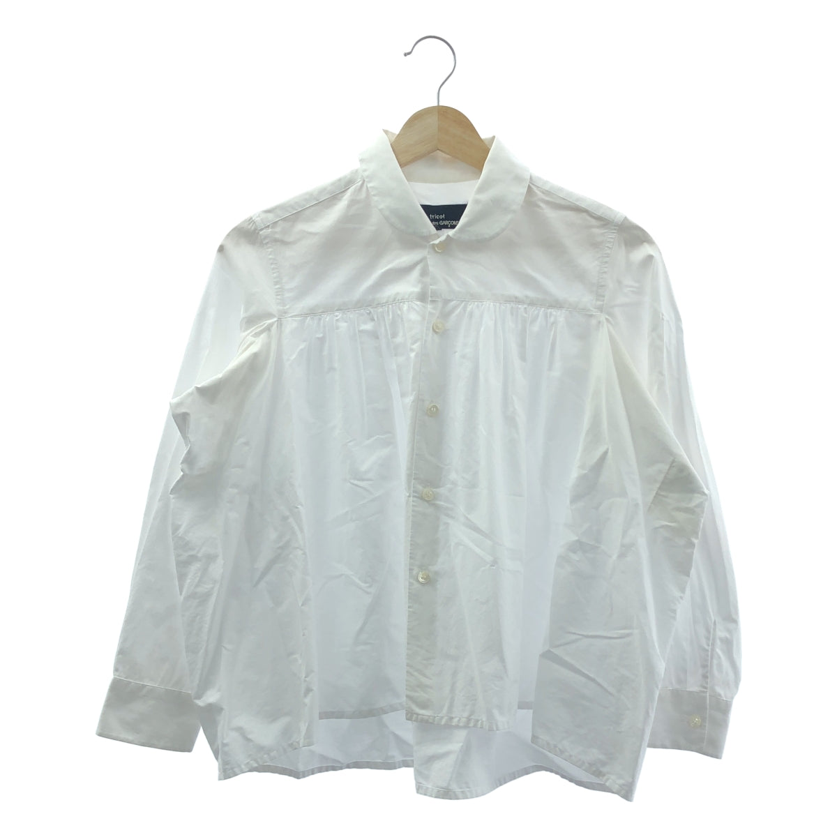 tricot COMME des GARÇONS | 2016 秋冬 | 圓領褶皺寬鬆襯衫 | S 碼 | 女款