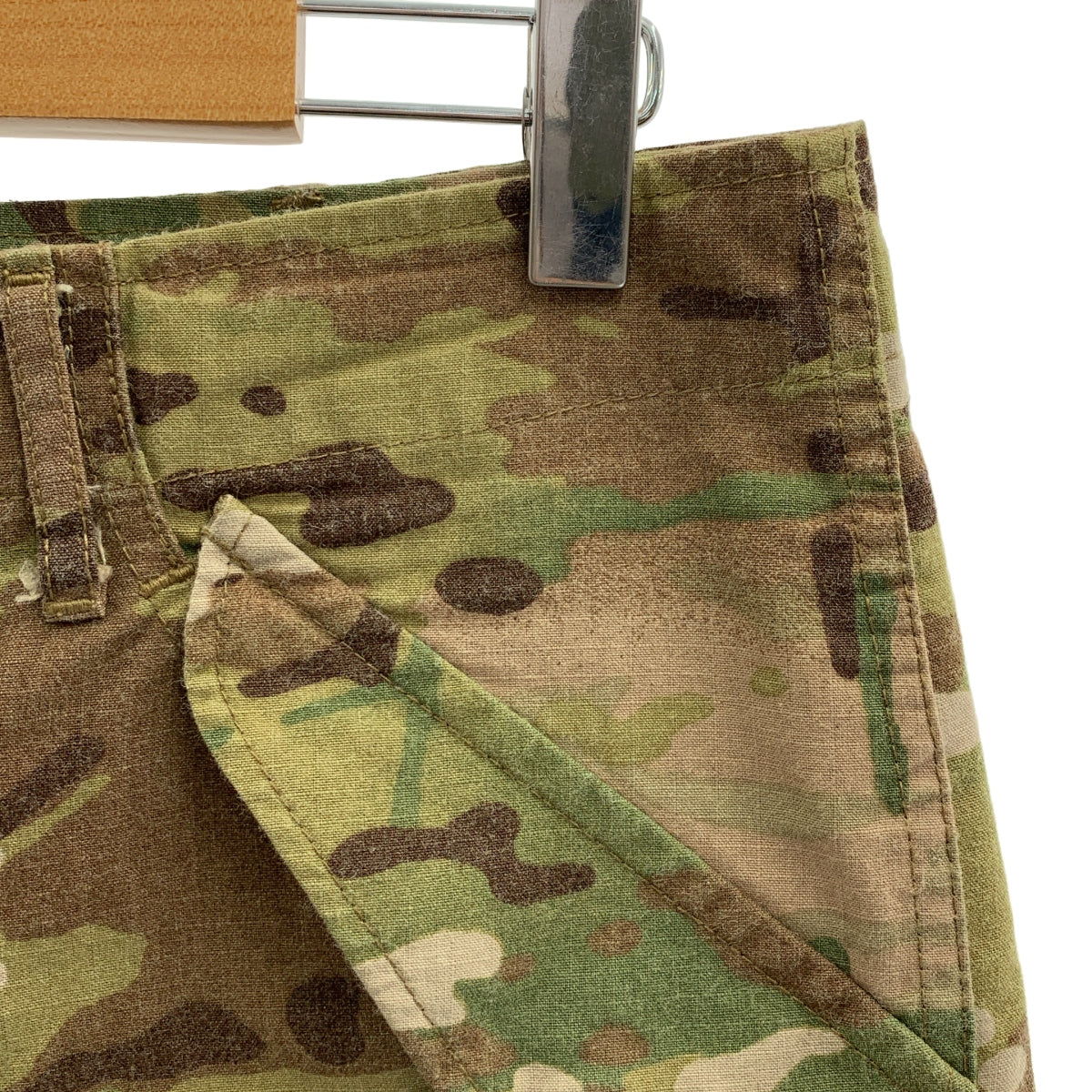 N.HOOLYWOOD / エヌハリウッド | 総柄 カモフラージュ ミリタリー ワイド ハーフ ショートパンツ ショーツ | 40 | メンズ