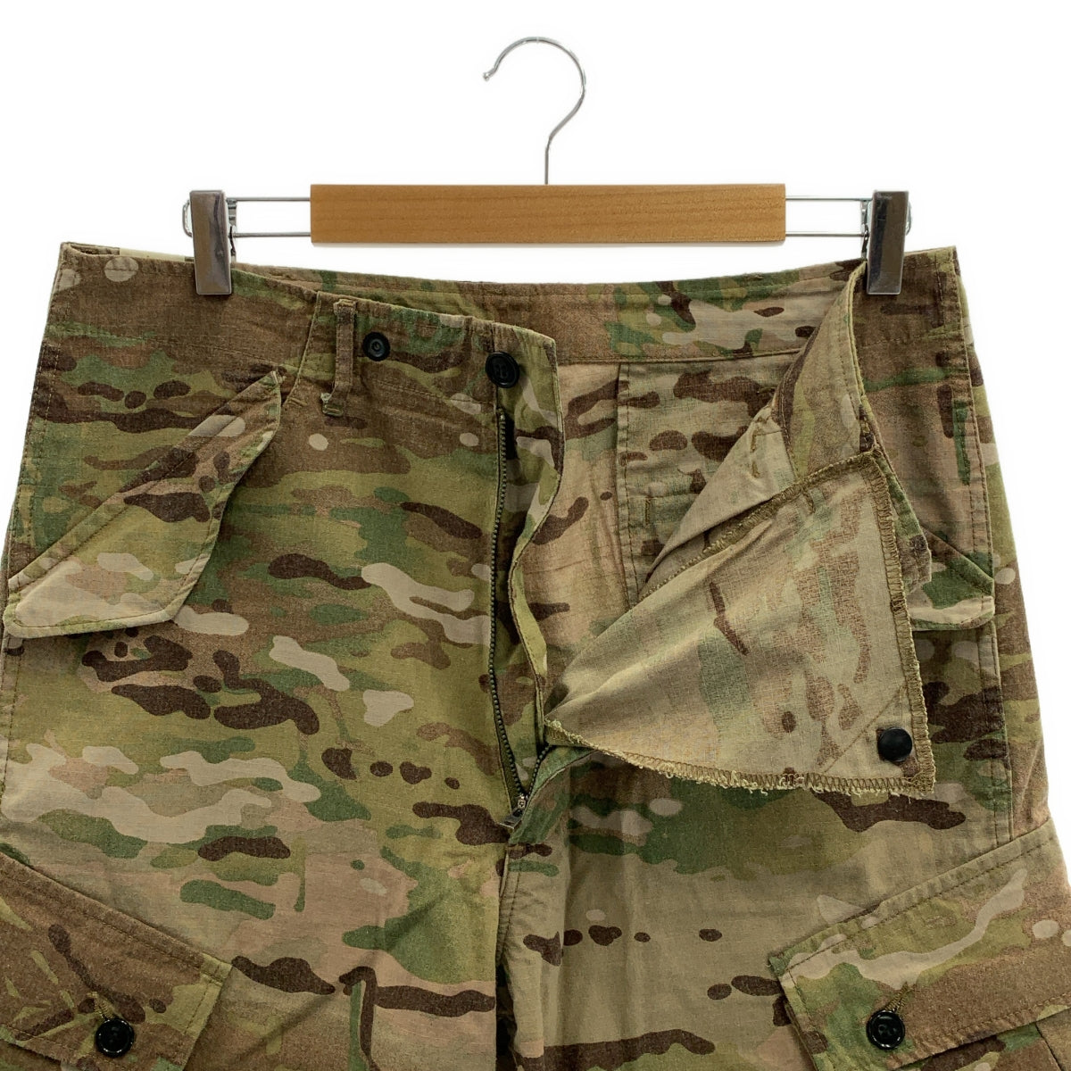 N.HOOLYWOOD / エヌハリウッド | 総柄 カモフラージュ ミリタリー ワイド ハーフ ショートパンツ ショーツ | 40 | メンズ