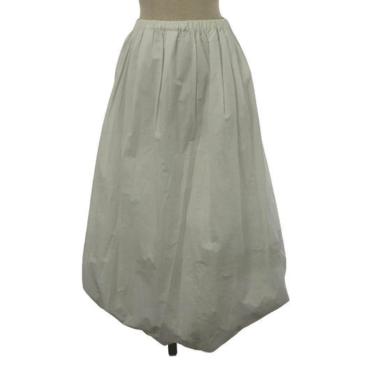 [Beautiful Condition] nagonstans / Nagonstans | Cotton Balloon Long Skirt | 38 | White | Women's