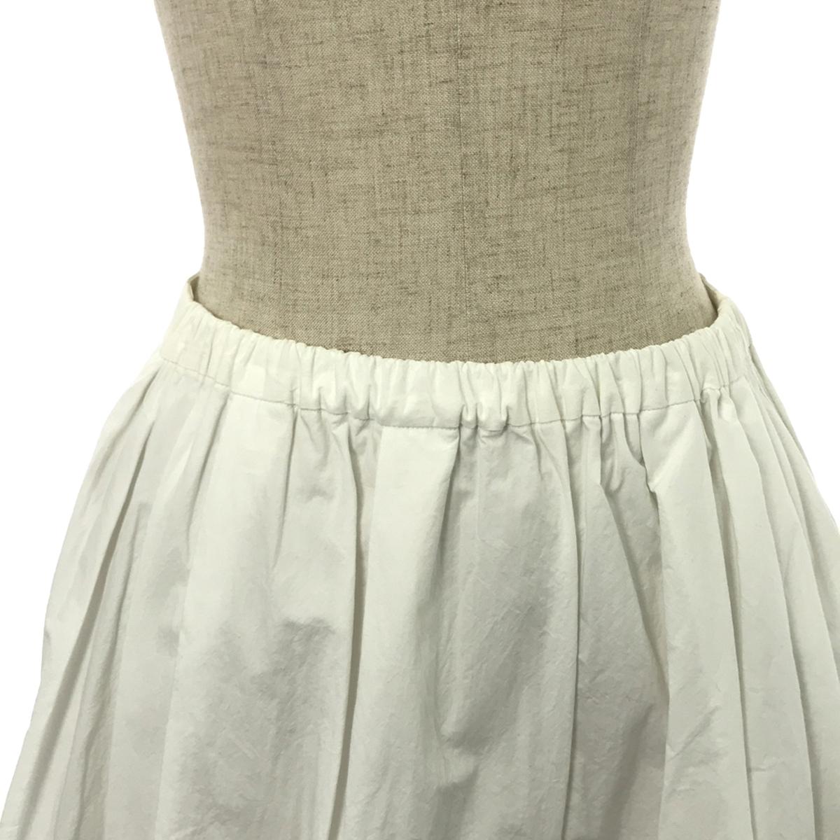 [Beautiful Condition] nagonstans / Nagonstans | Cotton Balloon Long Skirt | 38 | White | Women's