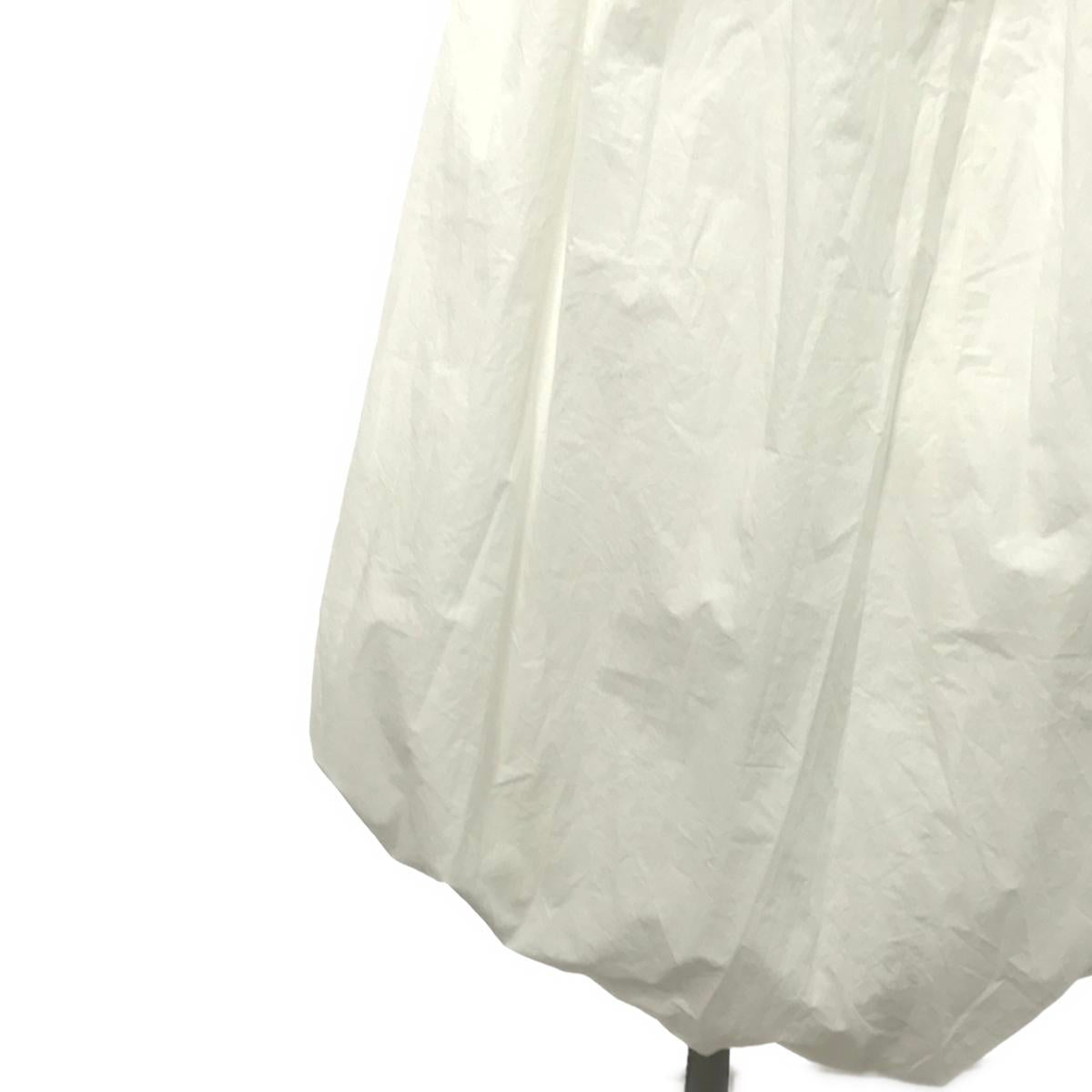 [Beautiful Condition] nagonstans / Nagonstans | Cotton Balloon Long Skirt | 38 | White | Women's