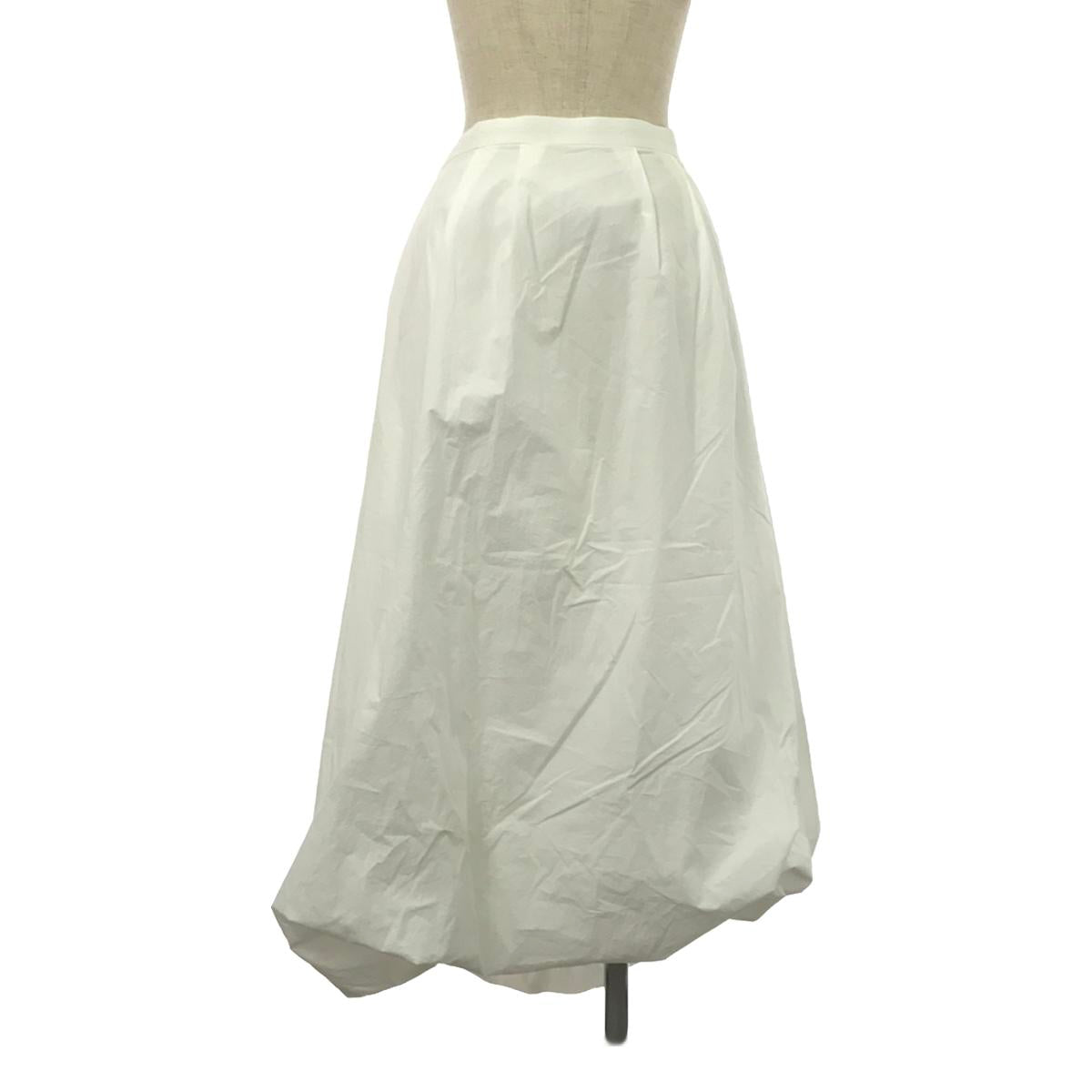 [Beautiful Condition] nagonstans / Nagonstans | Cotton Balloon Long Skirt | 38 | White | Women's