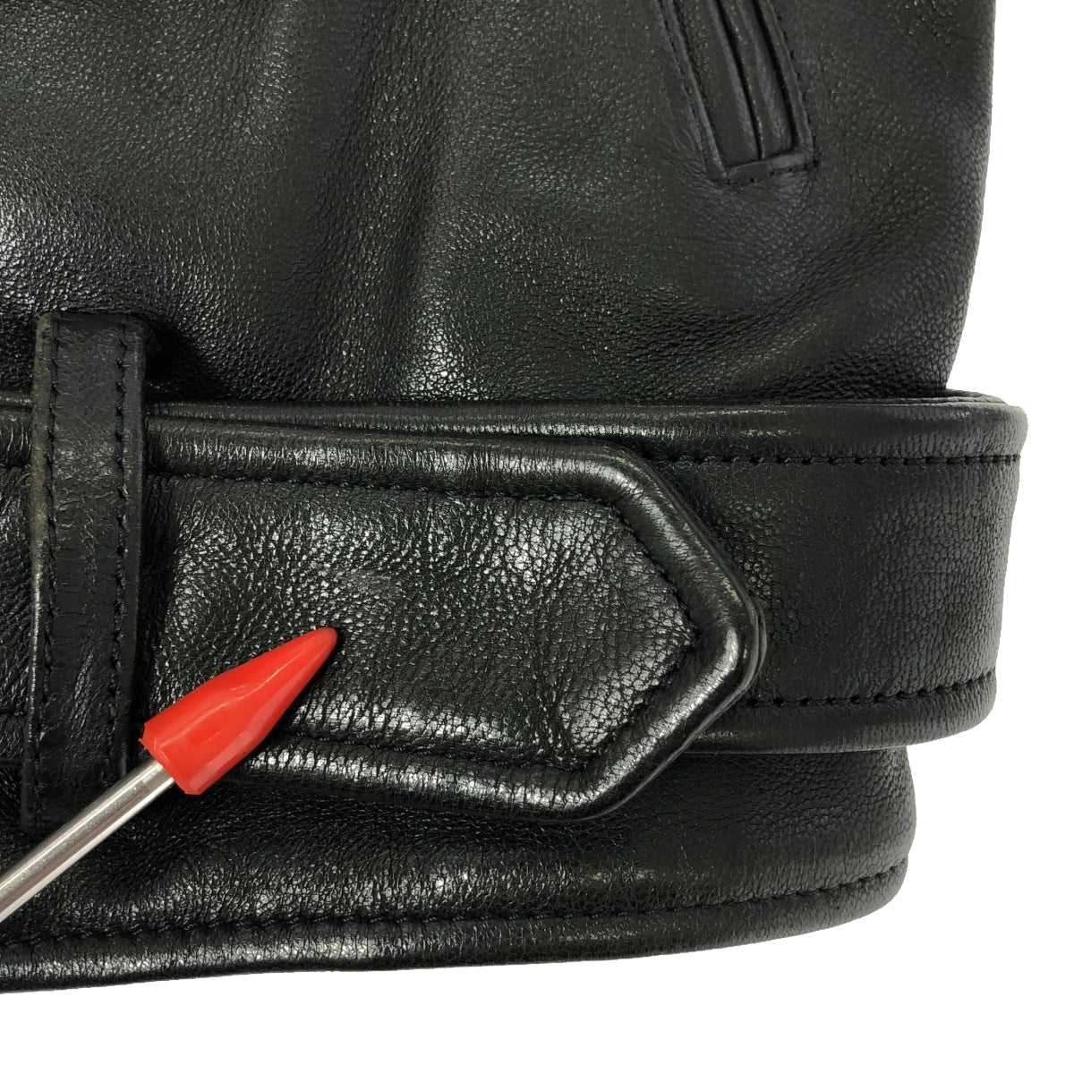 beautiful people / 뷰티풀 피플 | vintage leather riders jacket 빈티지 가죽 더블 라이더 재킷 | 140 | 블랙 | 여성