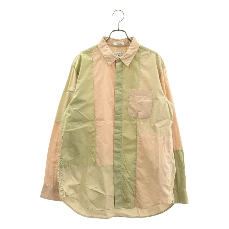 Engineered Garments / エンジニアドガーメンツ | パッチワーク シャツ | M | ピンク/ベージュ | メンズ