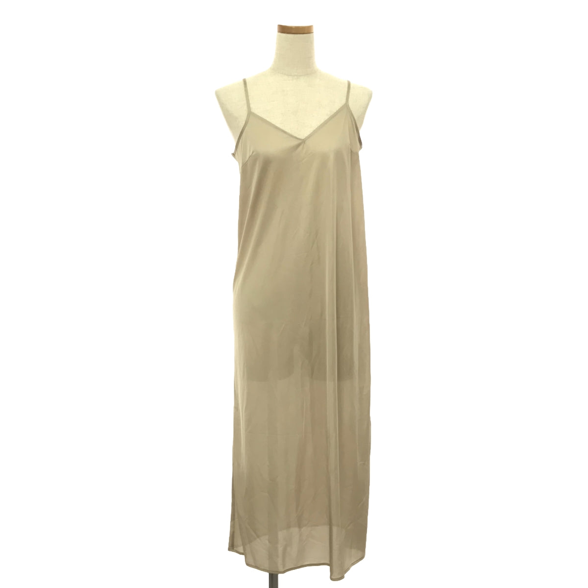 CLANE / CLANE | BRUSH COLOR SILK ONE PIECE Wrap Dress | 1 | Beige/Purple | Women's