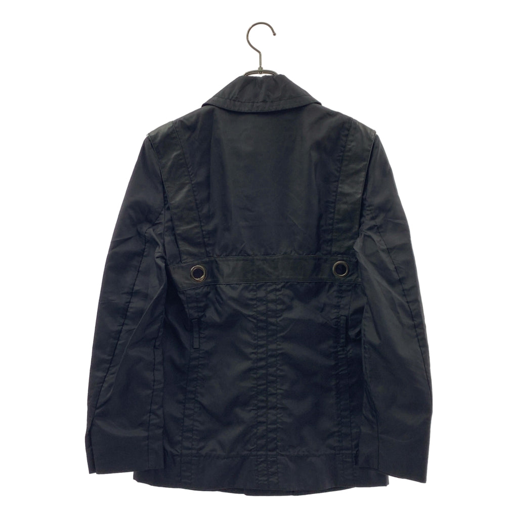 DIRK BIKKEMBERGS / 다크 비켄버그 | 나일론 가죽 숄더 하프 코트 | 46 | 남성