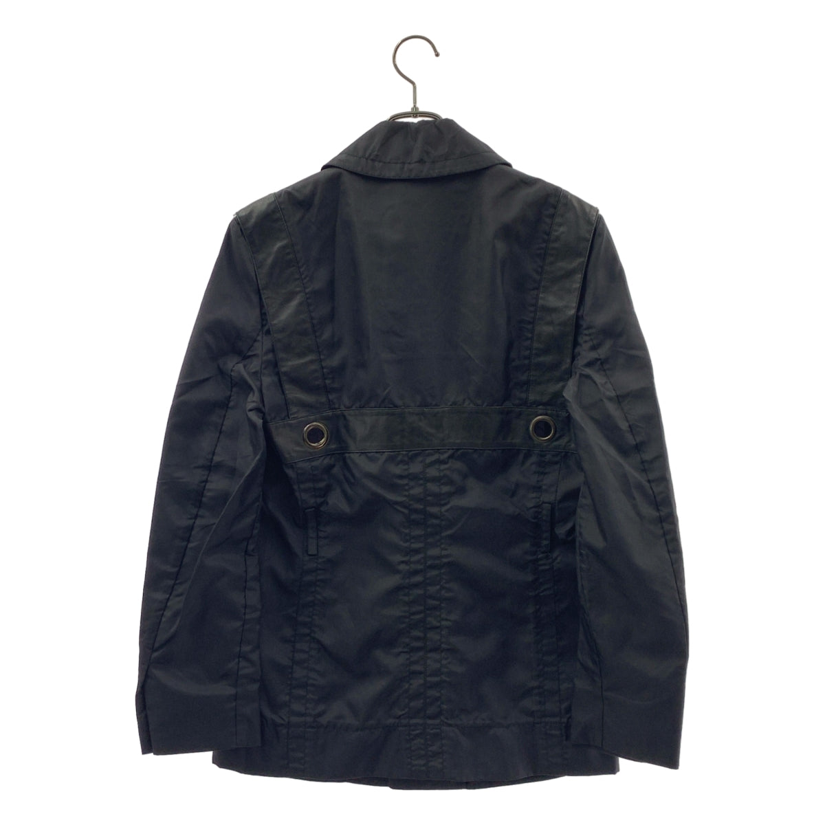 DIRK BIKKEMBERGS / 다크 비켄버그 | 나일론 가죽 숄더 하프 코트 | 46 | 남성