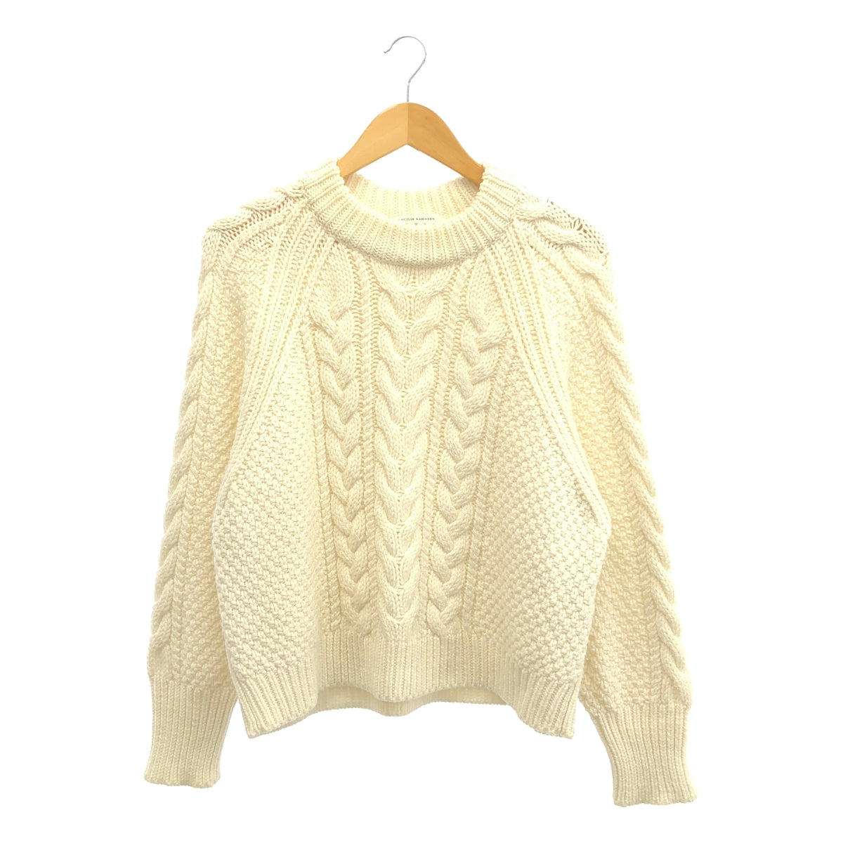 Cecilie Bahnsen / セシリーバンセン | IVY JUMPER ウール ケーブルニット | XS/S | アイボリー | レディース