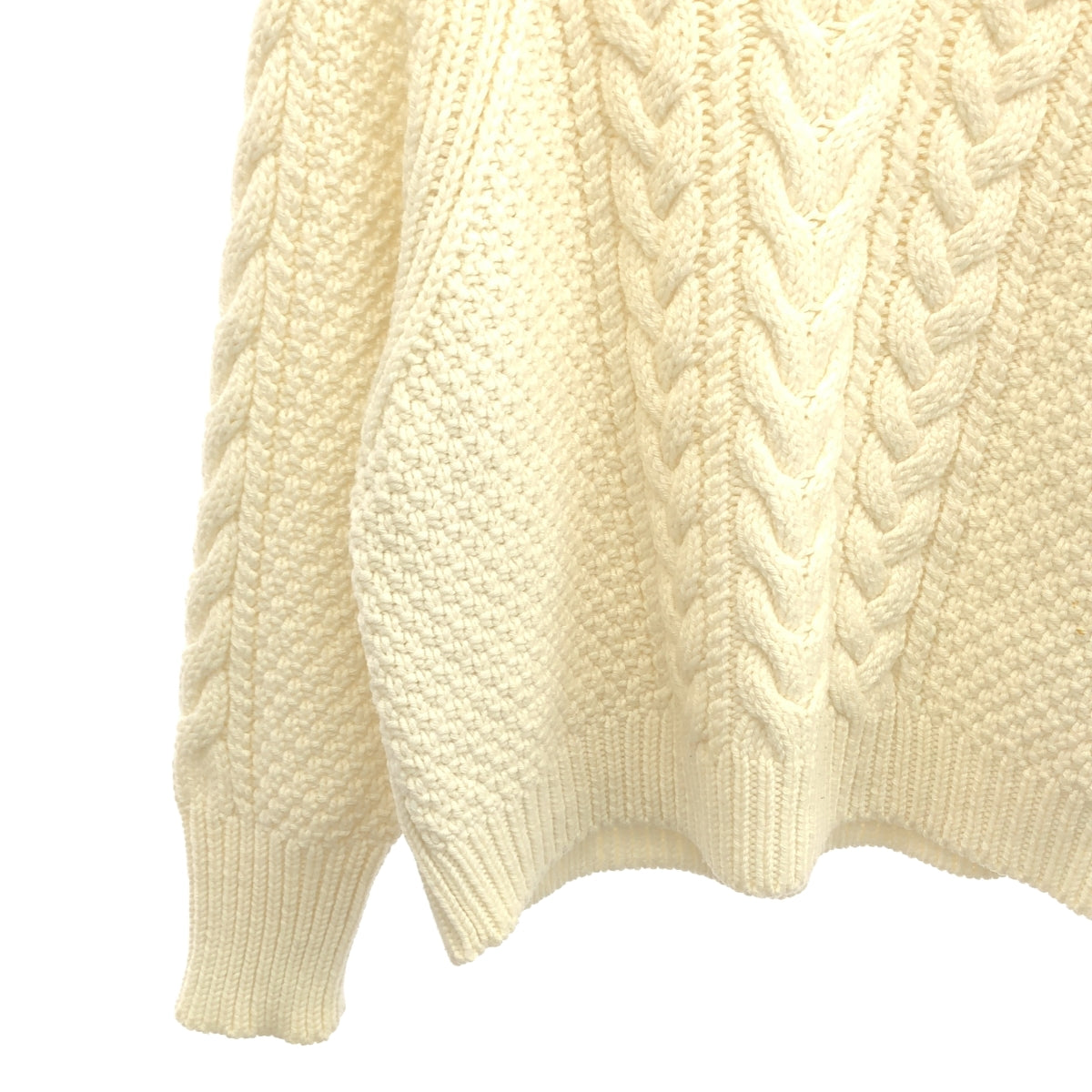 Cecilie Bahnsen / セシリーバンセン | IVY JUMPER ウール ケーブルニット | XS/S | アイボリー | レディース