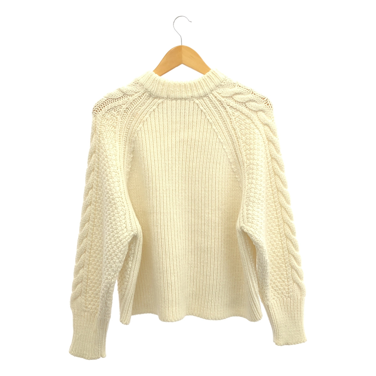 Cecilie Bahnsen / セシリーバンセン | IVY JUMPER ウール ケーブルニット | XS/S | アイボリー | レディース