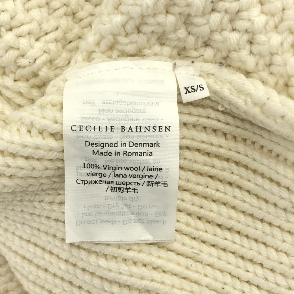 Cecilie Bahnsen / セシリーバンセン | IVY JUMPER ウール ケーブルニット | XS/S | アイボリー | レディース
