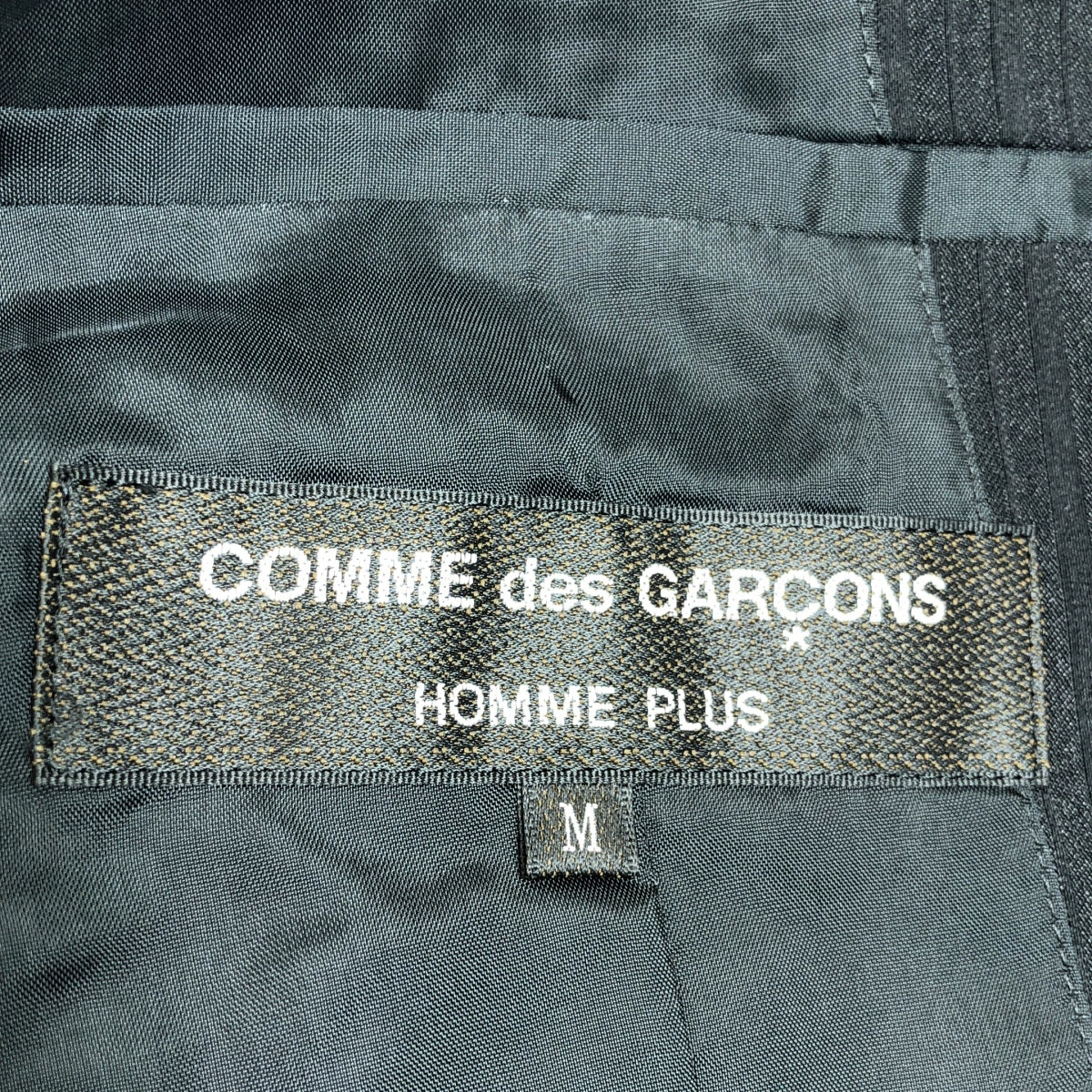 【美品】  COMME des GARCONS HOMME PLUS / コムデギャルソンオムプリュス | 2024SS | ウール ジャガード シングルブレスト ジャケット / 着脱可付け襟 | M | ブラック | メンズ