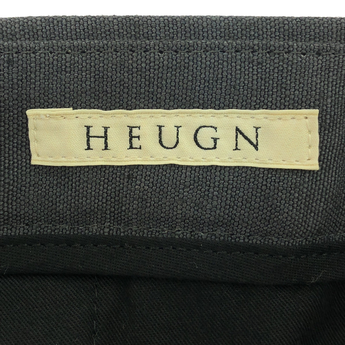 HEUGN / ユーゲン | リネン 2タック スラックスパンツ | 1 | グレー | メンズ