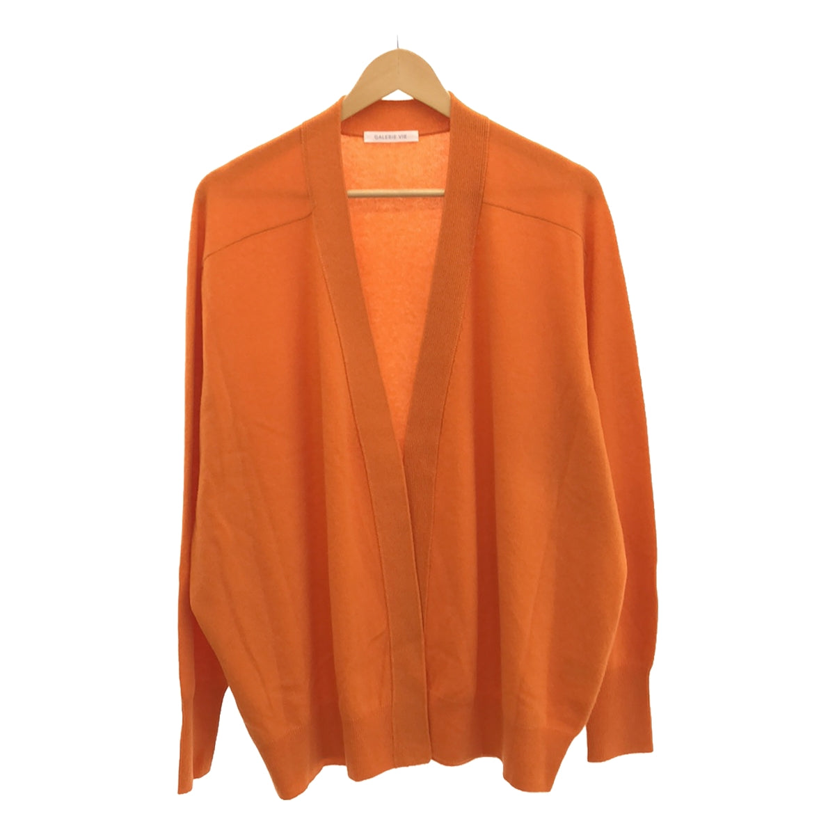 [Good Condition] GALERIE VIE | Cashmere Knit Cardigan | S | Orange | Women's