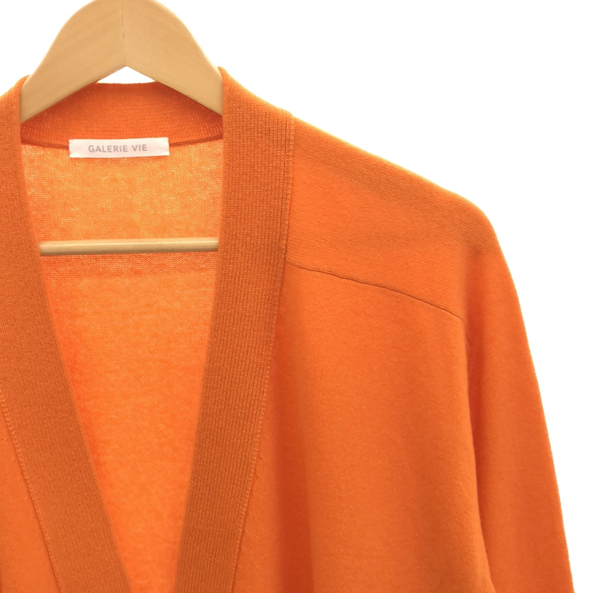 [Good Condition] GALERIE VIE | Cashmere Knit Cardigan | S | Orange | Women's