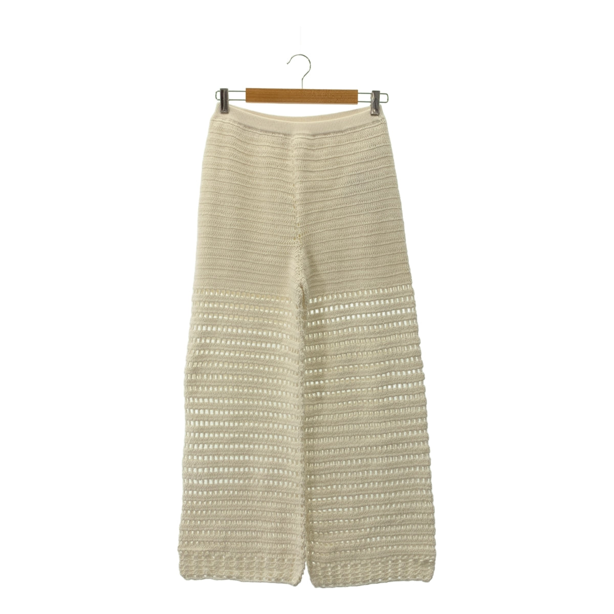 GALLARDAGALANTE / 갈랴다가란테 | 코튼 크로쉐 니트 니트 웨스트 고무 이지 팬츠 / 안감 |