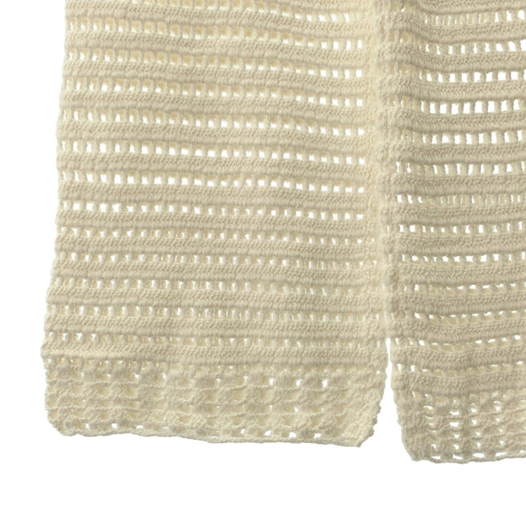 GALLARDAGALANTE / 갈랴다가란테 | 코튼 크로쉐 니트 니트 웨스트 고무 이지 팬츠 / 안감 |