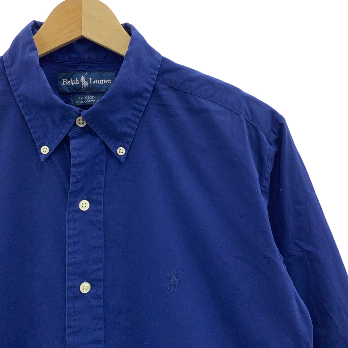 RALPH LAUREN / ラルフローレン | BLAKE コットン  ボタンダウン シャツ | M | ブルー | メンズ