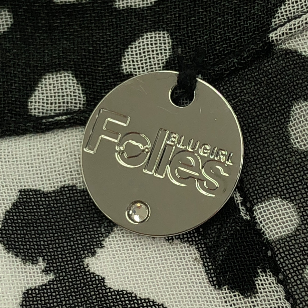 BLUGIRL Folies/ブルーガール フォリー | 総柄 サイドジップ シアー スカート / 裏地付き | 40 | ブラック/ホワイト | レディース