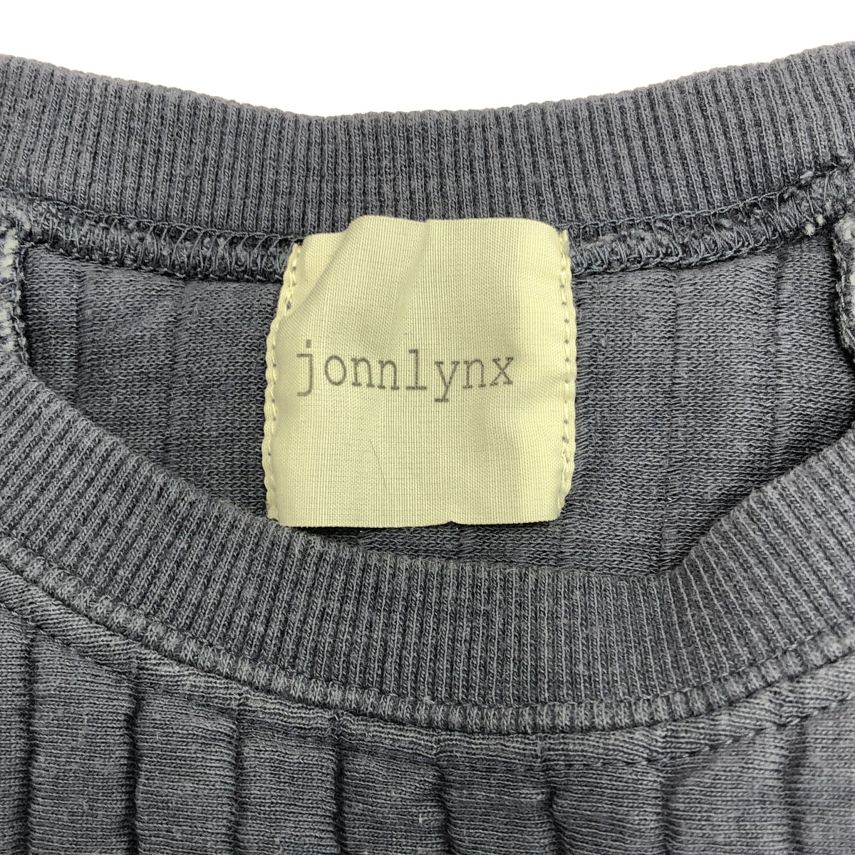 jonnlynx / ジョンリンクス | Quilt Border Pullover キルティング ボーダー プルオーバー トップス | F | グレー | レディース