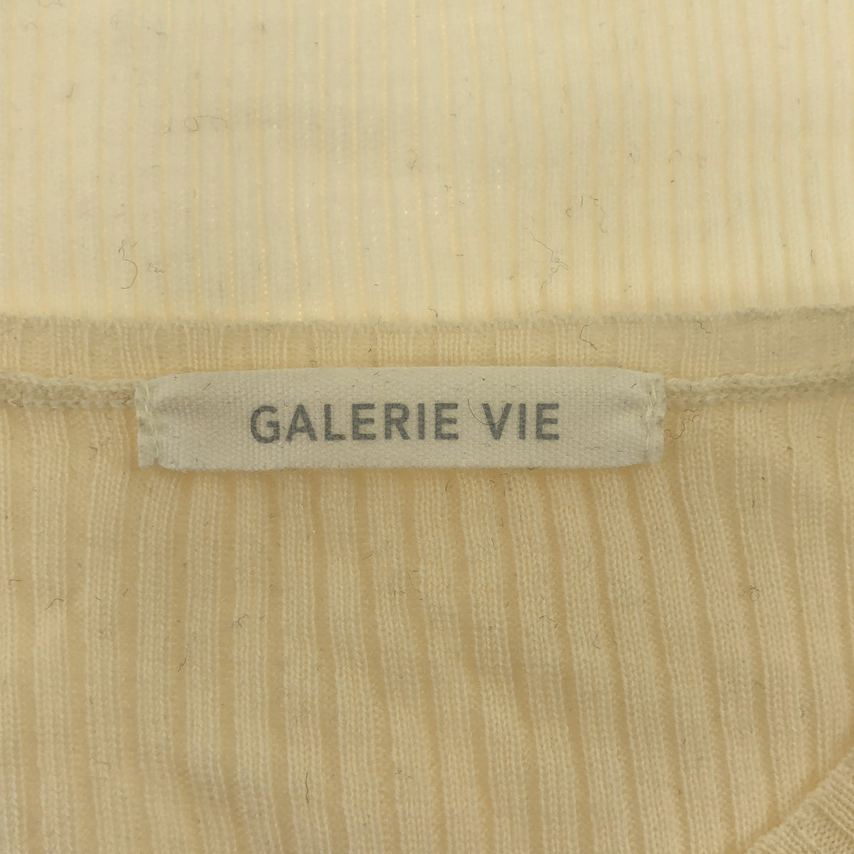 GALERIE VIE / 갤리비 | 프리미어 울 리브 크루 넥 풀오버 니트 | F | 여성