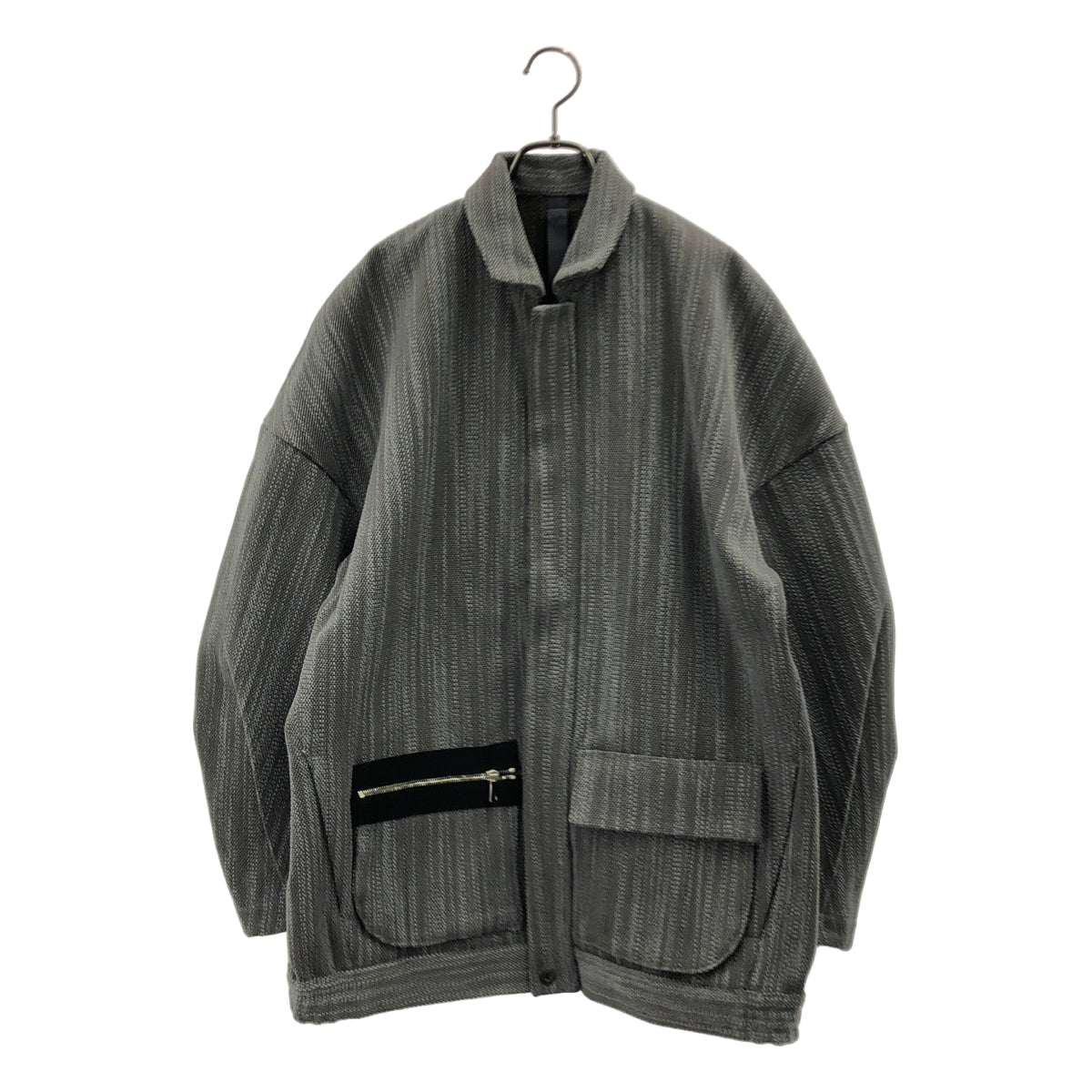 SHINYA KOZUKA / シンヤコヅカ | ウール ツイード ジップジャケット | グレー | メンズ
