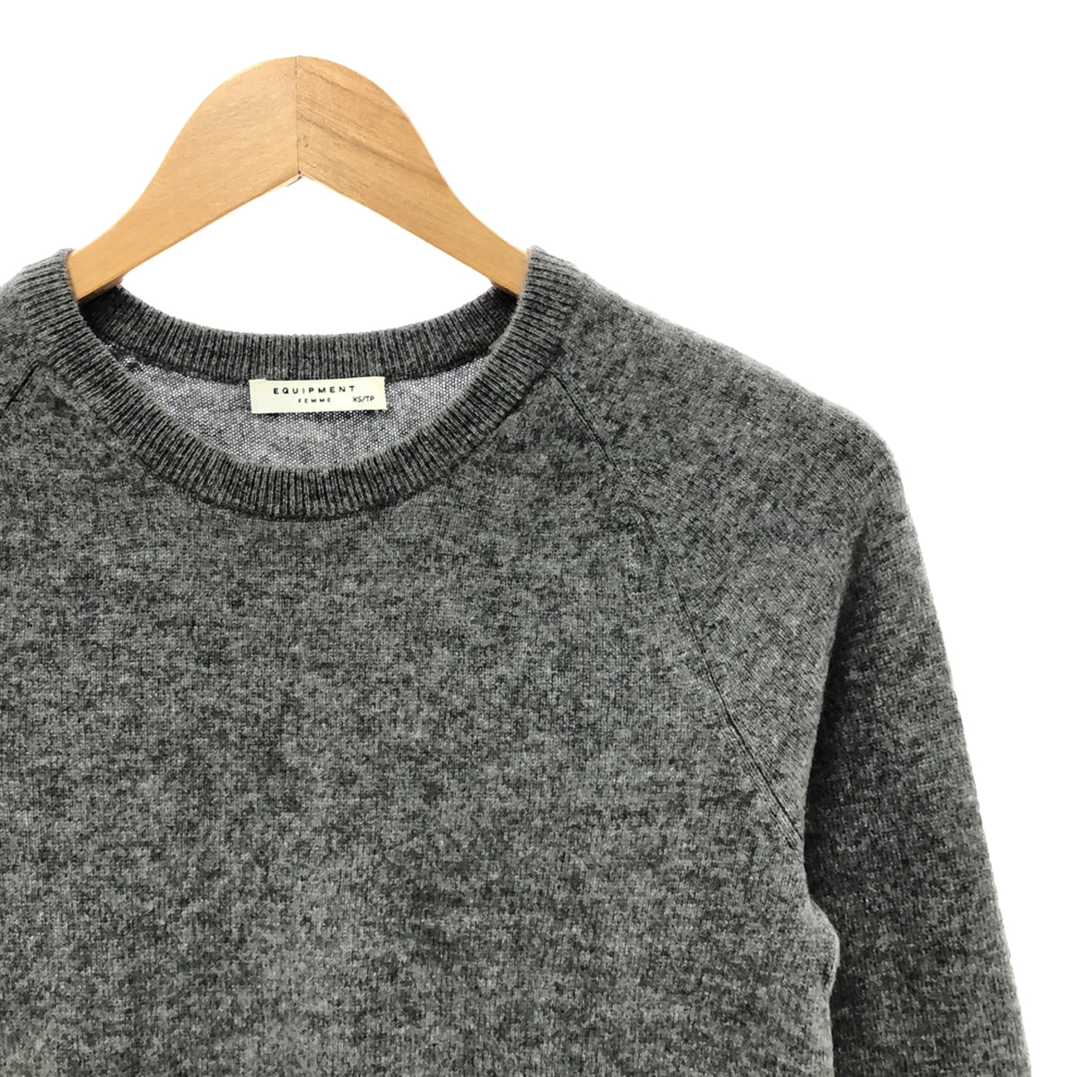 EQUIPMENT | 100% Cashmere High Gauge Crew Neck Knit | XS | Women's