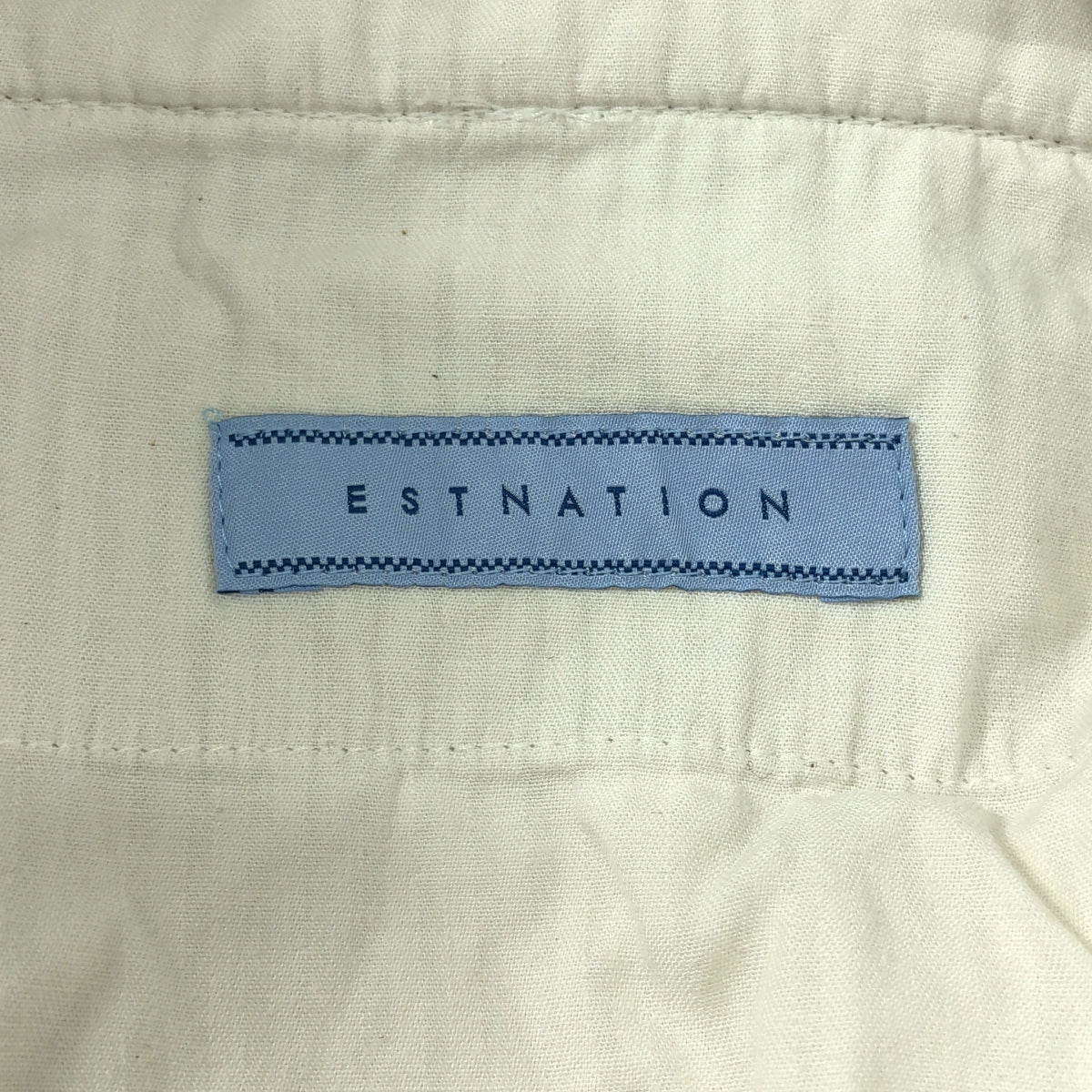 ESTNATION / エストネーション | コードレーン タック テーパード イージー パンツ | 46 | ベージュ/ホワイト | メンズ
