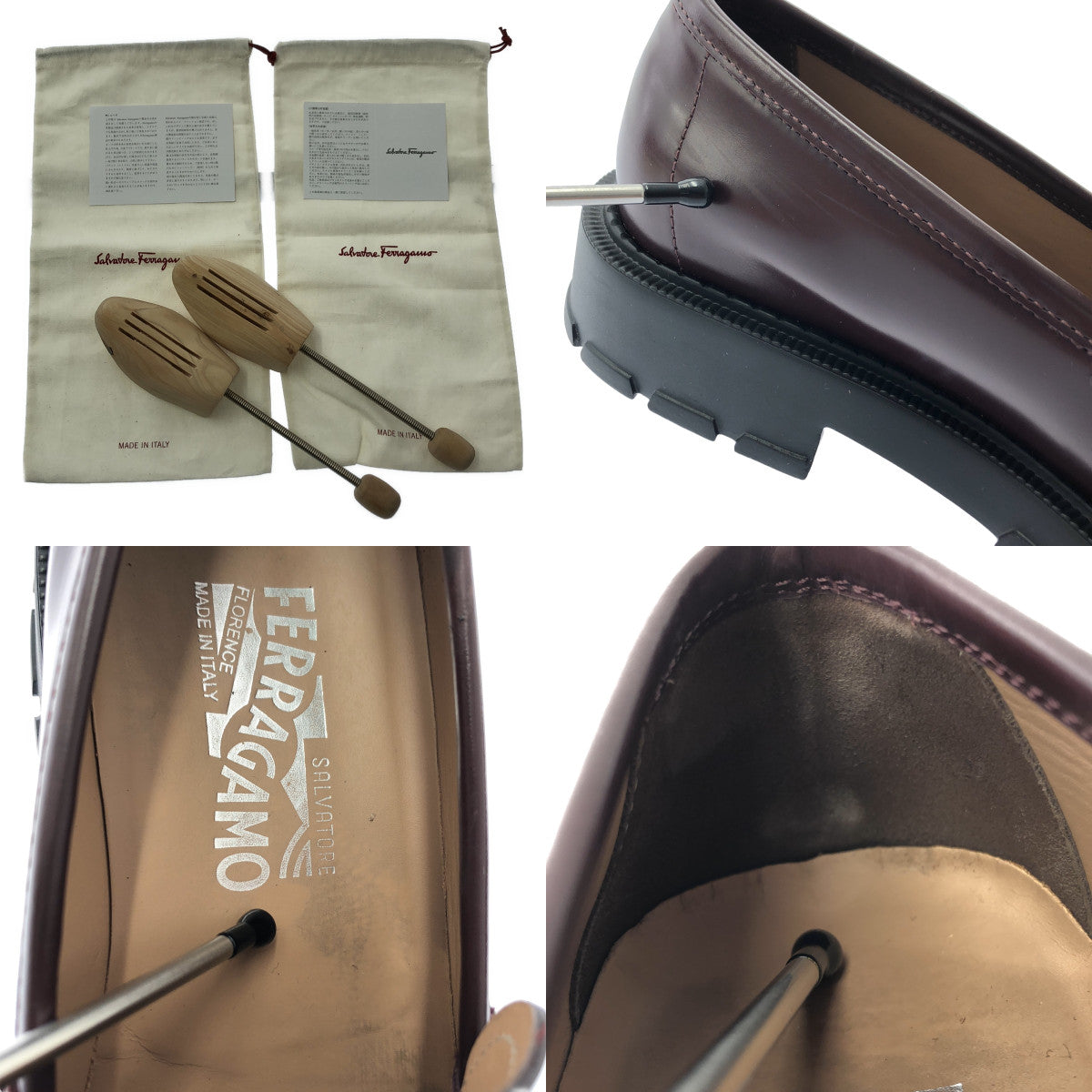 Salvatore Ferragamo / サルヴァトーレフェラガモ | ロゴ レザー コインローファー | 8 | ダークブラウン | メンズ