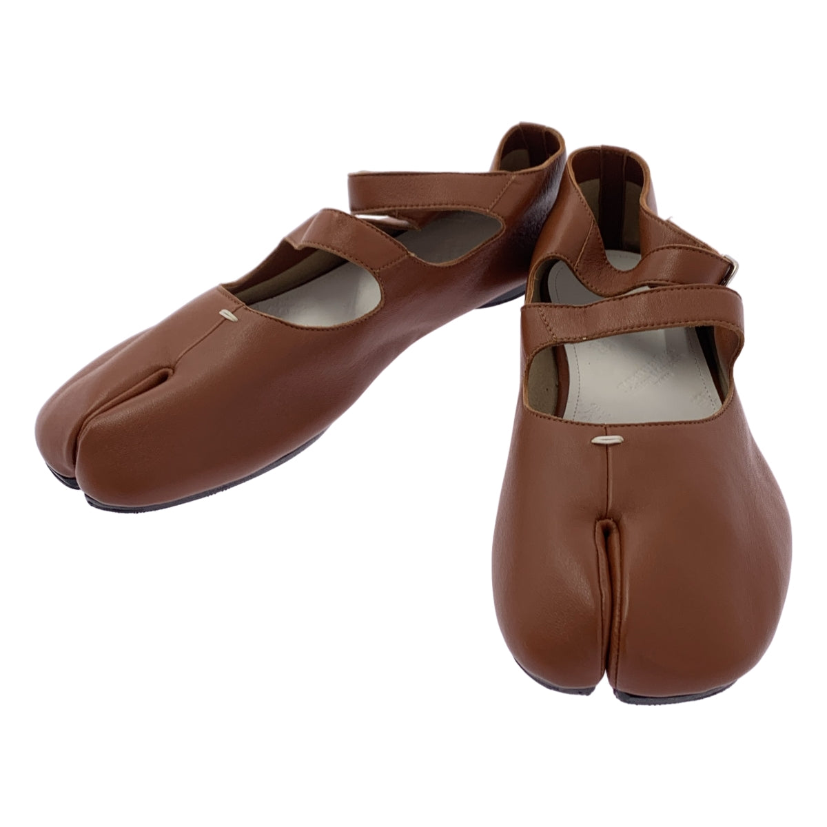 Maison Margiela / 메종 마르젤라 | Tabi Double Strap Ballerina / 타비 가죽 스트랩 발레 슈즈 버선 |